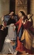 MAINO, Fray Juan Bautista The Virgin,with St.Mary Magdalen and St.Catherine,Appears to a Dominican Monk in Seriano oil on canvas